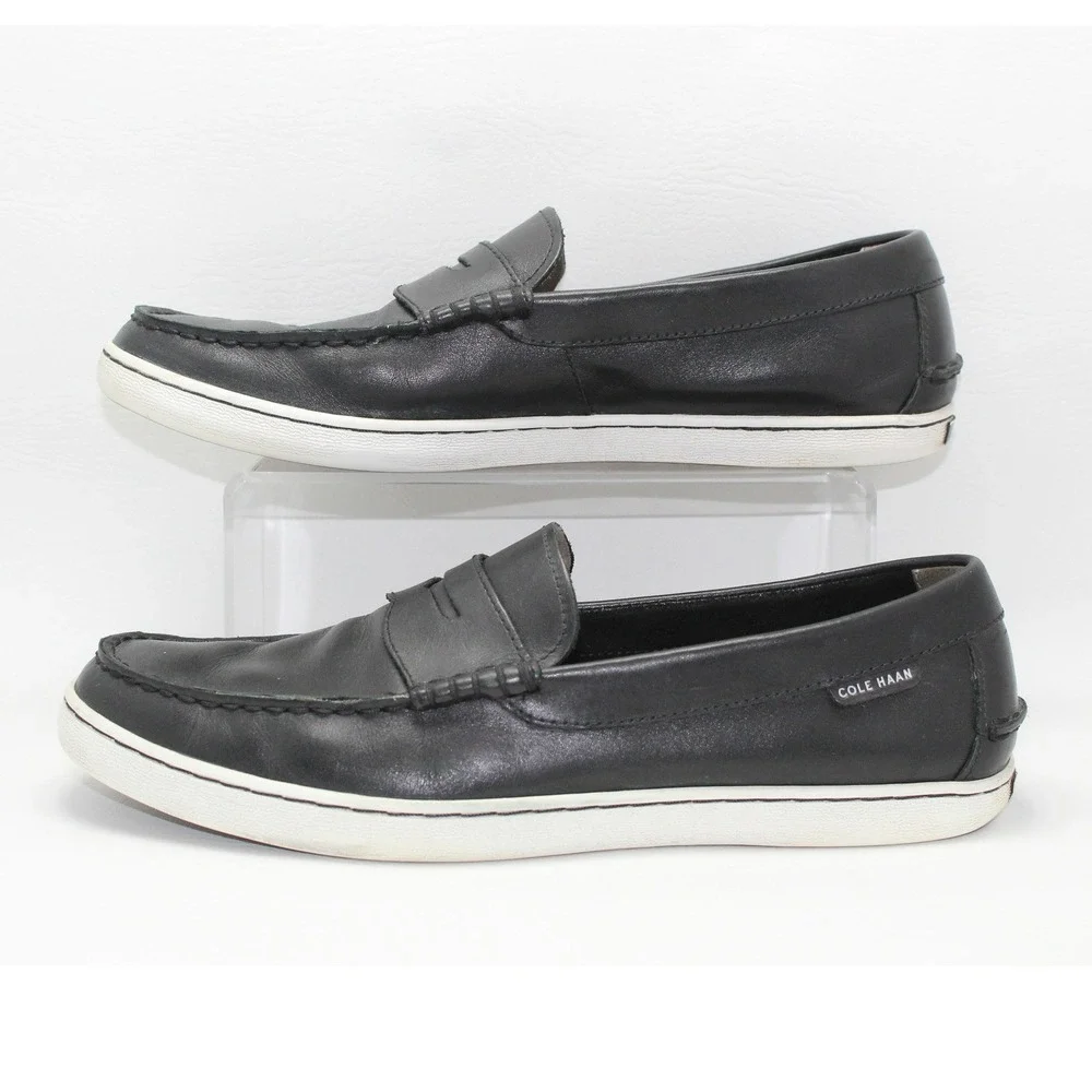Cole Haan Grand.OS Mens Black Leather Penny Loafers Sneakers C22750 Size 11M